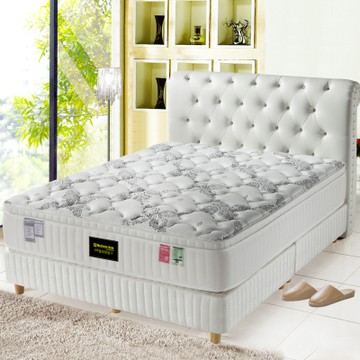 MG珍寶-特製高等級天絲棉-乳膠抗菌硬式獨立筒床墊-雙人加大6尺