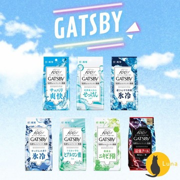 ฅ-Luna小舖-◕ᴥ◕ฅ日本境內 GATSBY 曼丹 潔面 體用 涼感 濕紙巾 薄荷 臉用 身體 抗菌 濕巾 MAND