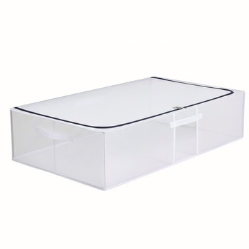 防水床底收納箱 容量:約70L  加大(80 x 47 x 18cm)  透明  1個