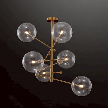 G4玻璃半吸頂燈 L01-0603