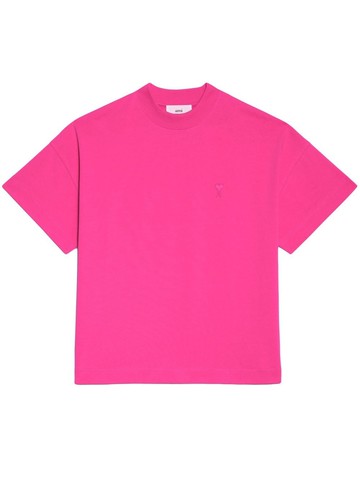 AMI Paris - Ami de Coeur organic-cotton T-shirt - unisex - Organic Cotton - S - Pink
