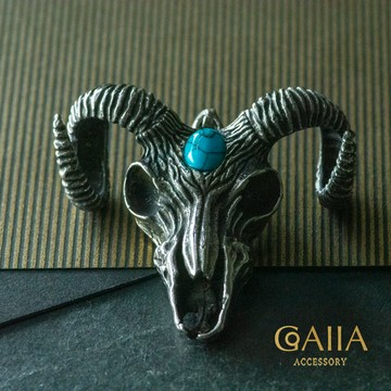 STEEL 鋼吊墜。羊頭骨骸 | NAN