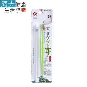 【海夫健康生活館】日本GB綠鐘 ABS全360度旋轉彩色耳拔(螢光綠,L125mm)(G-333)(雙包裝)