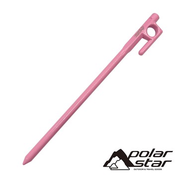 【POLARSTAR】45#鋼製營釘 20cm『粉色』戶外.露營.帳棚.帳篷.天幕帳.炊事帳.客廳帳.堅固好用 P22755