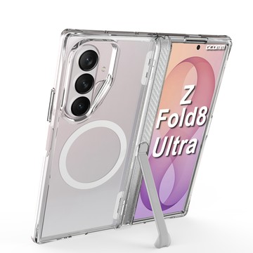 GCOMM Crystal Fusion MagSafe 兼容 磁吸晶透金屬支架防摔殼 三星 Z Fold8 Ultra Fold7