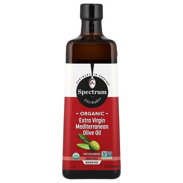 Spectrum Culinary, 有機高級初榨地中海橄欖油，32 液量盎司（946 毫升）