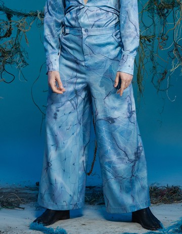 長寬褲/環保材質/海洋印花/可調節/23AW-INF