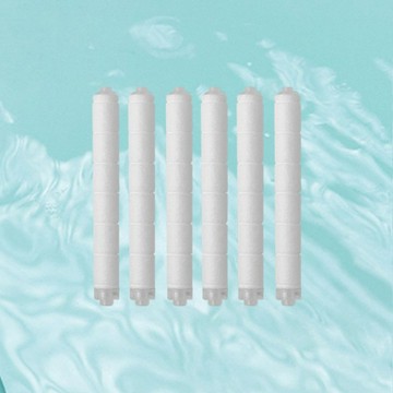 AQUADUO -鋁製沐浴過濾花灑頭除雜質濾芯 (6件裝) ALUB-SED-R6