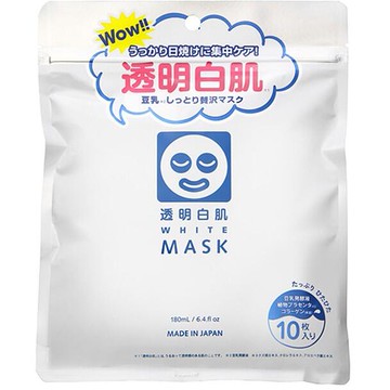 石澤研究所 新透明白肌玻尿酸透明嫩白面膜(10枚入)『Marc Jacobs旗艦店』空運禁送 D034447