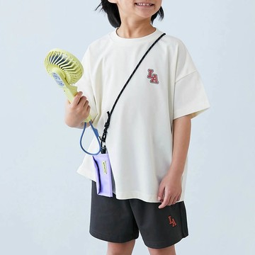 日本 devirock - 接觸涼感 寬版清爽短袖套裝-LA-白