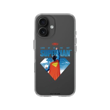iPhone 16 Clear Case（相機按鈕） 透明 - Superman - Superman-飛上天際