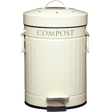 《KitchenCraft》腳踏式復古垃圾桶-3L-- 回收桶 廚餘桶 踩踏桶