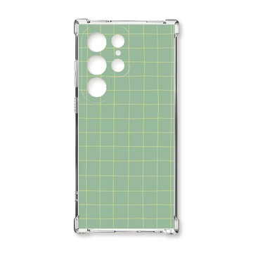 S22 系列殼 TRON 三星 S22 Ultra 手繪簡約方格紋B款 四角防摔殼 手機殼