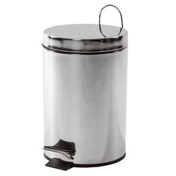 TRENY 加厚 緩降 不鏽鋼垃圾桶  33.5 x 22.5cm  不鏽鋼色