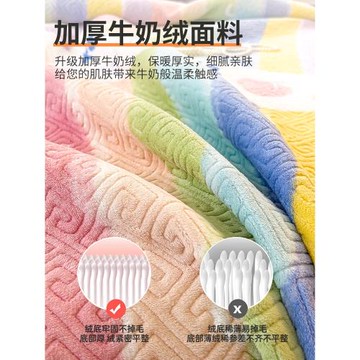 冬季牛奶水晶絨床蓋單件2024年新款榻榻米加厚加絨夾棉床單三件套