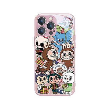 拉布布labubu蘋果15磁吸magsafe手機殼iphone13泡泡瑪特14promax新款12潮流個性15plus女