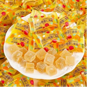 🔥🔥1元1顆 陳皮山楂薏仁果糕 陳皮山楂薏仁 陳皮軟糖 細膩不黏牙 口感清新 健康零食 休閑小糖果