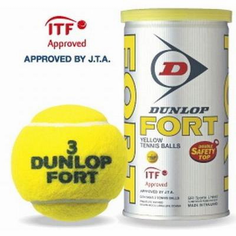 ダンロップ(DUNLOP) 硬式テニスボール FORT(フォート)[2個入](1缶/2球