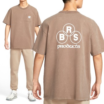 Nike AS M NSW SS PCK Tee GCEL 男款 棕色 寬鬆 運動 休閒 短袖 IF0621-214