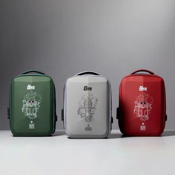 MOBILE SUIT GUNDAM 機動戰士鋼彈硬殼後背包 旅行包 筆電包 電腦包