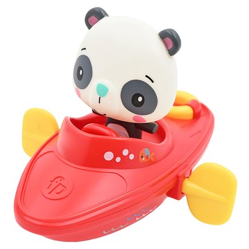 費雪發條小船 兒童洗澡玩具  小熊貓 多色  1個
