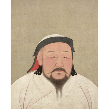 【 中式海報・Chinese Poster 】元代帝半身像・元世祖