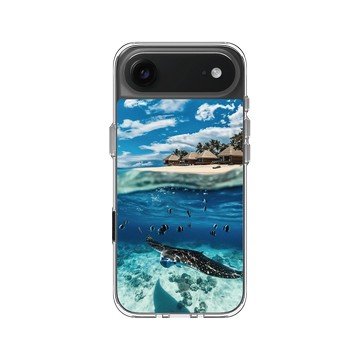 iPhone Air Clear Case（相機按鈕） 透明 - Ocean Collection: Let's Sea 海洋系列：一路向海 - 海裡見！（馬爾地夫）