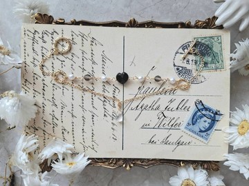 i sea you 拜占庭－雙層手鏈－黑曜石、月光石、茶晶、珍珠