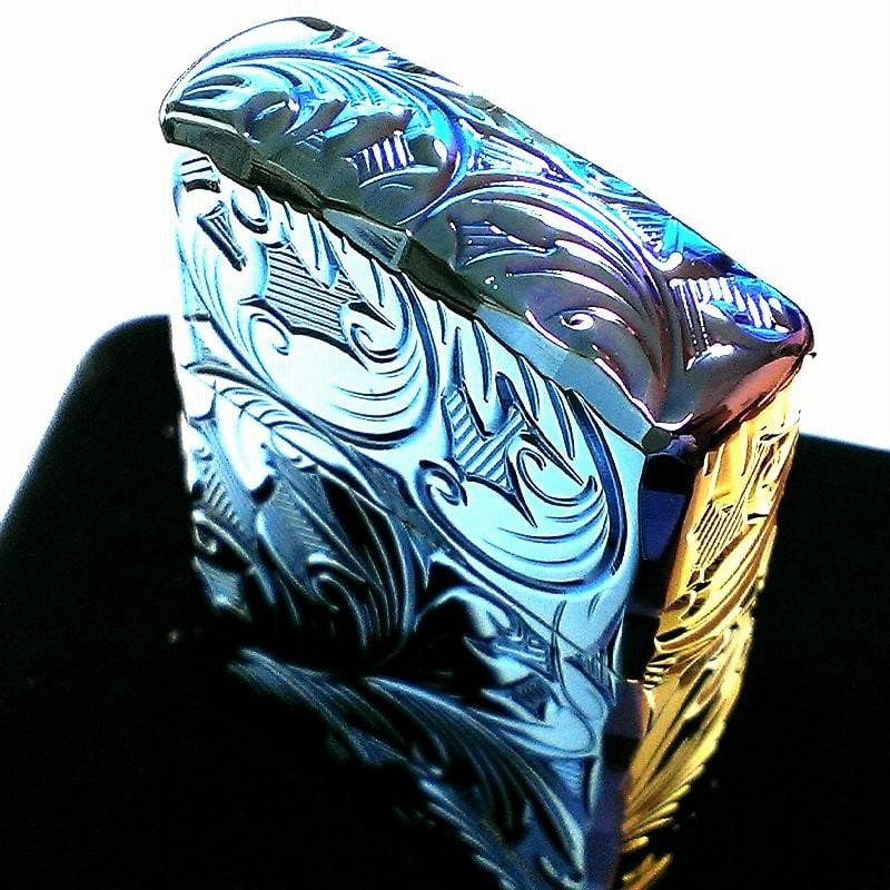 ZIPPO アーマー ジッポ ライター 5面立体彫刻 唐草 リーフ