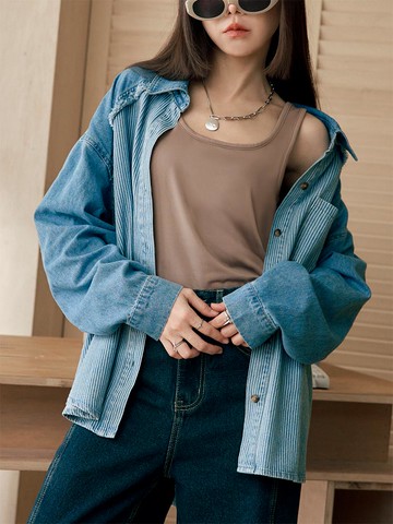 13度Warm++超進化輕磨毛彈力發熱背心