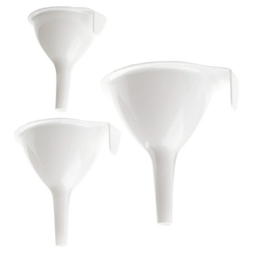 FOX RUN 窄口漏斗3件組  1套  白色