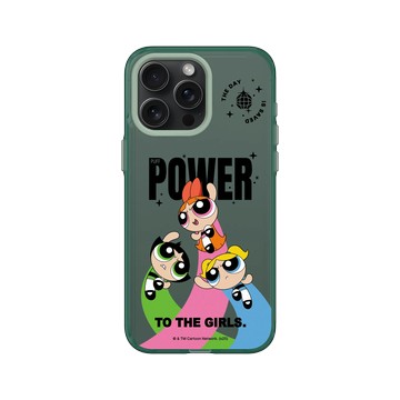 iPhone 15 Pro Max Clear 憂墨綠 - The Powerpuff Girls 飛天小女警 - 女孩的力量