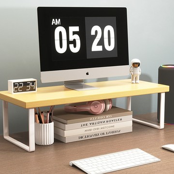 小麥購物 電腦螢懸浮增高置物架 L1218 50 x 20 x 8cm  蘋果木