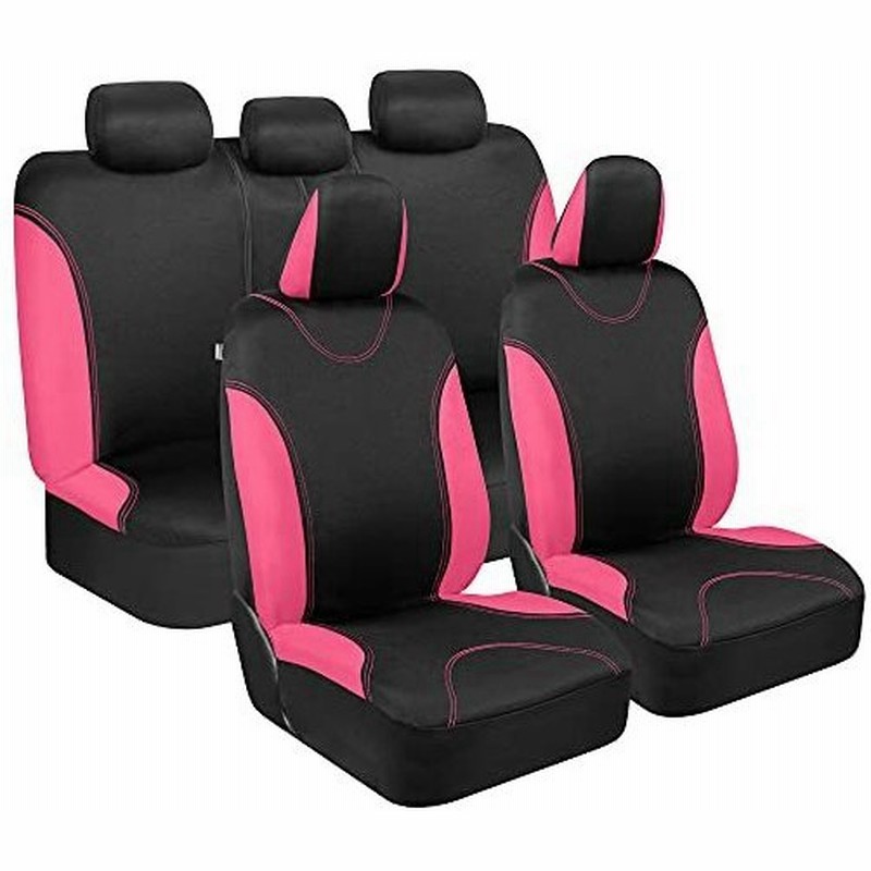 ブラックとピンク 布製カーシートカバー Nbsp Ndash Nbsp ベンチシート分割オプション Nbsp Ndash Nbsp フル 通販 Lineポイント最大0 5 Get Lineショッピング