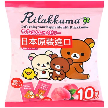 (即期良品)YOCOO 拉拉熊水蜜桃風味蒟蒻 150g