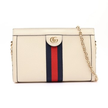 GUCCI 古馳 Ophidia 肩背包 棕色 GG Supreme帆布 503877 【二手名牌BRAND OFF】