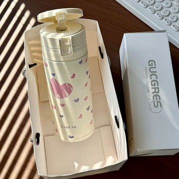 【新品💥】💰臺灣出貨💰沐韓新款保溫杯雙飲不鏽鋼吸管杯兒童高顏值便攜學生保冰喝水杯子