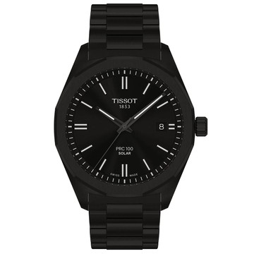 TISSOT 官方授權 PRC 100系列 太陽能 經典時尚腕錶 錶 手錶 送禮 T1514223305100