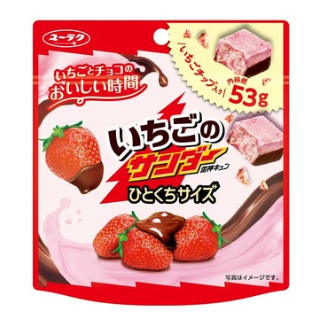 黑雷神心動草莓一口巧克力風味餅乾輕巧包53g