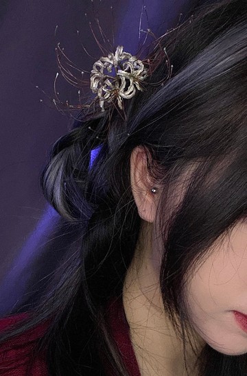 【花語系列】悲傷的回憶 紅花石蒜 曼珠沙華 彼岸花髮簪