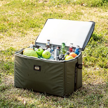 KZM 素面個性保冷袋45L 軍綠色