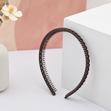 台灣製霧面髮梳小星-咖啡