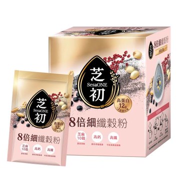 芝初8倍細高蛋白纖穀粉-芝麻10穀微糖(25gx10包/盒)