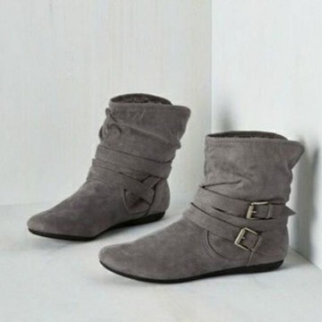 2017女式大碼40-43加絨靴 Big yards of women's boots in winter