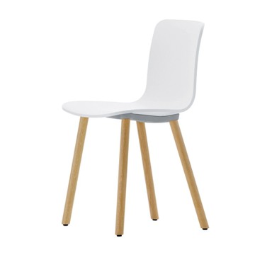 HAL RE Wood 木腳好椅（棉花白、淺橡木椅腳）