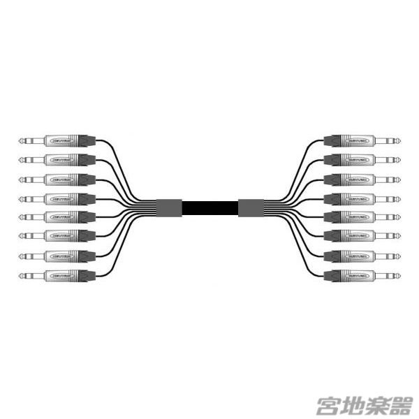 Belden 8ch TRS-TRS 変換ケーブル 9m マルチチャンネルケーブル