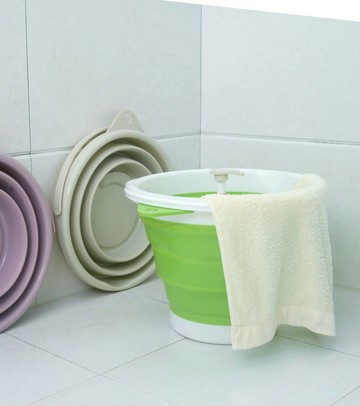 10L 多功能折疊水桶 水桶 輕巧 體積小 易收納 活動 海邊 野餐 家用 清潔洗腳 伸縮水桶 EVA 軟矽膠 隨意攜帶 居家車用 汽車用品 出國旅行