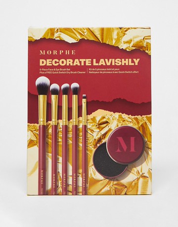 Morphe Decorate Lavishly 6-Piece Face & Eye Brush Set-No colour