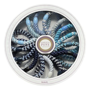 美國 L. Erickson 彈力髮圈-Wave 粗款髮圈 圓盤禮盒 圓盤15入 不咬髮 名牌髮圈【南風百貨】