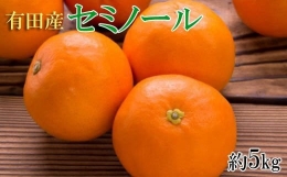 和歌山有田産セミノールオレンジ約5kg(サイズおまかせ　秀品) ※2024年4月中旬～4月下旬ごろに順次発送（着日指定不可）